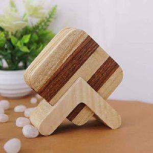 Posavasos de madera hechos a mano de estilo clásico más vendidos para té y café para decoración de hoteles y restaurantes - Product Image 2