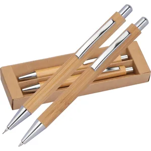 Juego de Escritura de Bambú para Negocios, Regalo Personalizado para Uso en Oficina - Product Image 1