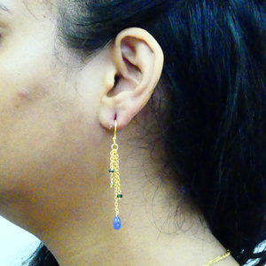 ต่างหูห่วงเงินสเตอร์ลิงประดับเพชรโมอิสชุบทองประดับมุกน้ำจืดสำหรับผู้หญิงมีเสน่ห์แบบคลาสสิก - Product Image 6