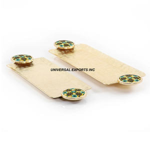 Bandeja de chocolate con acabado dorado con cubierta acrílica Bandeja de chocolate hecha a mano de buena calidad Bandeja de chocolate con estilo clásico - Product Image 5