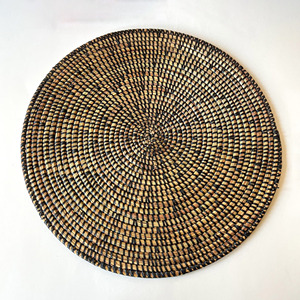 Plato decorativo tejido, mantel individual de algas marinas, mantel individual de hierba marina natural, mantel individual de paja - Product Image 5