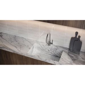 Custom Kitchen Bathroom Vanity Tops Porcelain Natural Stone Countertops Carrara Calacata <b>Marble</b> for Hotel Projects Prefab Cut - Product Image 2