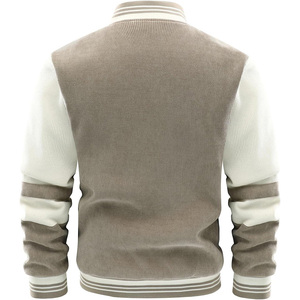Veste universitaire chaude avec impression de logo personnalisé broderie style collège OEM ODM approvisionnement direct usine fabricant fournisseur - Product Image 3