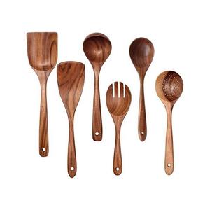 Venta directa de fábrica India Juego de cubiertos de madera minimalista ecológico Cuchara para bodas - Product Image 4