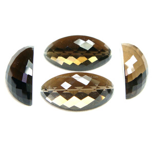 Quartz fumé de qualité supérieure personnalisé mélange taille damier à facettes coupe brésilienne pierres précieuses en vrac forme mixte brun Quartz fumé OEM - Product Image 3