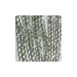 Cuentas de Briolette facetadas de cuarzo amatista verde Natural al por mayor 7mm 8mm aproximadamente 8 pulgadas hebra para la fabricación de joyas - Product Image 3