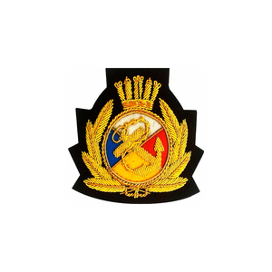 Insignes de broderie à la main patchs insignes de broderie de fil de lingot sur mesure insignes de fil de lingot d'officiers - Product Image 5