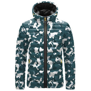 2025 Custom Made Men's Polyester/Nylon Puffer <b>Jacket</b> <b>Smart</b> Casual Design Hood Zipper Closure Breathable Eco-Friendly for Autumn - Product Image 6