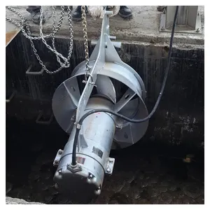 Misturador submersível QJB para estação de esgoto, sistema misturador de tratamento de águas residuais, hélice submersível de baixa velocidade, ideal para uso em vendas