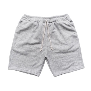 ¡Novedad de 2025! Pantalones cortos atléticos informales para hombre, Cintura elástica de secado rápido, cómodos, de verano, 100% algodón teñido liso - Product Image 1