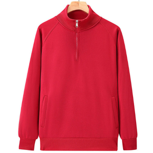 Sweat à capuche de sport à manches longues et à demi-fermeture éclair de couleur unie très vendu à la mode sweats à capuche décontractés pour femmes polaire - Product Image 1