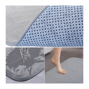 Nouveauté 2023 ensemble de tapis de bain 5 pièces tapis de salle de bain ensembles de tapis de toilette tapis de douche antidérapant imperméable et antidérapant - Product Image 4
