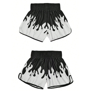 Pantalones cortos de boxeo de ajuste personalizado para hombre, tela transpirable, diseño OEM para entrenamiento, Lucha, fabricación de etiqueta privada, estiramiento lavado - Product Image 3