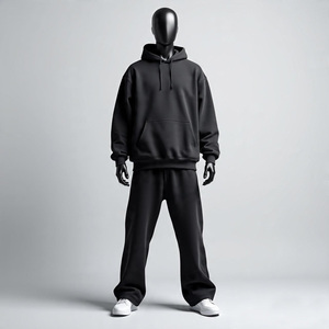 Hot Selling Customized Printed Hooded Tracksuit Premium Quality 100% Cotton Breathable Plus Size Fleece Unisex Custom Logo - Product Image 2