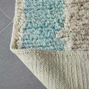 Modern Handmade Moroccan Beni Ourain <b>Rug</b> Abstract Kilim Design Wool/Silk <b>Thick</b> Washable Teen Living Room Rectangular Hallway Set - Product Image 5