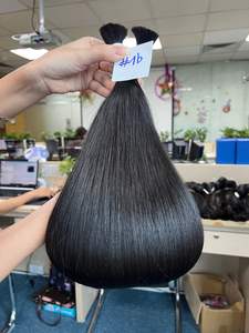 100% naturel droit vietnamien bébé Extensions de cheveux brut Cabello Remy cheveux en vrac coloré Texture naturelle - Product Image 5