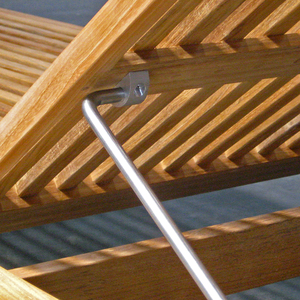 Mobilier d'extérieur tous temps Patio Jardin Bois Chaise longue en teck massif Piscine utilisée pour l'hôtel Cottage Villa - Product Image 4