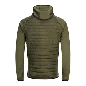 Men's <b>Thin</b> Winter <b>Puffer</b> <b>Jacket</b> Long Sleeve Hooded Collar Customized Logo on Front High Street Style Wholesale Available - Product Image 2