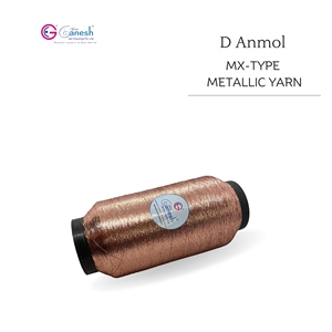 High Tenacity 150D Embroidery Jari MX Type <b>Polyester</b> Jari with Lurex S and ST Type Metallic Copper MX Type Metallic <b>Yarn</b> - Product Image 2