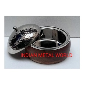 Plat de service en acier inoxydable avec brûleur, avec support en fer de styliste, prix compétitifs - Product Image 2