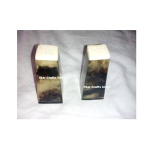 Juego de Salero y Pimentero de Cuerno Estilo Vintage, Accesorios de Cocina, Botellas de Especias de Cuerno con Soporte para el Hogar, Mejor Vendedor - Product Image 6