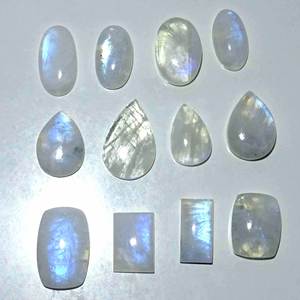 Piedra lunar natural de Australia pulida a mano forma elegante piedras preciosas sueltas cabujón para joyería de anillo - Product Image 3