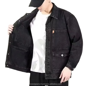 Top à la mode printemps manteau boutons automne veste manches longues couleur Pure automne Denim veste thermique hommes vestes - Product Image 6