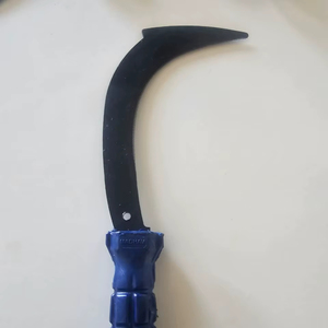 Hozes Resistentes y Duraderas de 11 Pulgadas con Mangos de Madera y Plástico, Recubrimiento de Óxido Negro/Zinc, para Deshierbe, Cosecha, Jardinería y Agricultura - Product Image 1