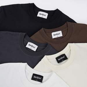 Fabricants de t-shirts personnalisés t-shirts surdimensionnés et lourds streetwear t-shirts courts pour hommes - Product Image 3