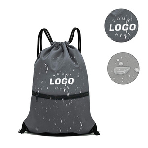 Sac à cordon pliable en <span class=keywords><strong>polyester</strong></span> léger, imperméable, pour la gym, le sport, la plage, la natation, sac à dos, sac à bandoulière, sac à main, sacs à cordon pour l'école - Product Image 1