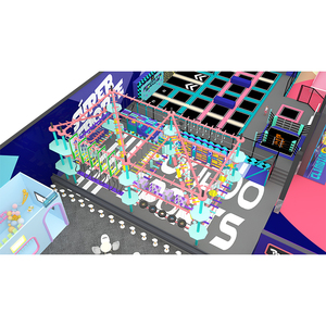 Bettaplay 2290 m² – Équipement <span class=keywords><strong>de</strong></span> <span class=keywords><strong>trampoline</strong></span> intérieur tendance et intégré, conception modulaire, équipement <span class=keywords><strong>de</strong></span> parc <span class=keywords><strong>de</strong></span> trampolines commercial - Product Image 2