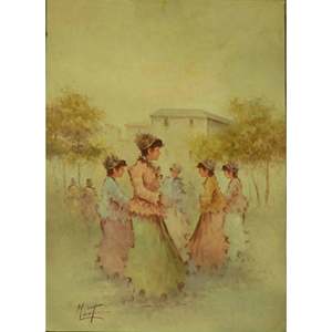 Pintura al óleo francesa sobre lienzo, MAbctilli, lista para colgar, para decoración de pared del hogar, 50 x 70, Abcp-208 - Product Image 1