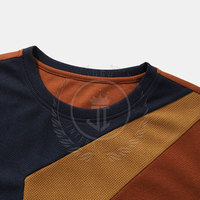 Camiseta de Cuello Alto para Hombre, Tejida, de Poliéster/Algodón, Personalizada, de Secado Rápido, al Por Mayor, Precio Bajo, Alta Calidad, Superventas