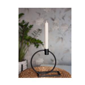 Juego de portavelas rústicos de metal y candelabros, perfectos para decoración de mesa, suelo, patio, jardín o sala de estar - Product Image 4