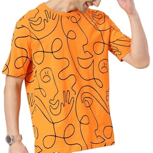 Camiseta de Última Moda para Hombre, Estilo Veraniego, Color de Moda |   Camiseta Lisa de Cuello Redondo Cómoda y de Alta Calidad - Product Image 1
