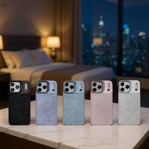 Étui de téléphone portable IP 14 PRO MAX avec paillettes, antichoc, TPU+PC, cristal, avec diamants - Product Image 2