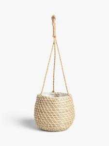 Article chaud Pot de jardinière suspendu naturel, pot de fleur tissé en jacinthe d'eau Seagrass pour la maison jardin OEM ODM - Product Image 5