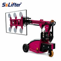 Machine mobile d'installation de vitres de 800 kg avec une hauteur de levage de 5 m pour la construction et la vitrerie