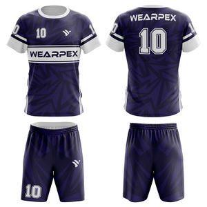 Conjunto de Uniforme de Fútbol Personalizado Digital Completo, Transpirable, Sublimado, Negro y Amarillo, para Hombre - Product Image 1