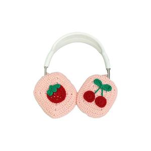 Housse de protection en coton crocheté rouge cerise pour fraises, personnalisable en gros - Product Image 5