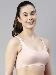 Soutien-gorge de sport personnalisé 95% coton 5% Spandex couleur perle pour dames meilleur prix d'usine Bangladesh - Product Image 2