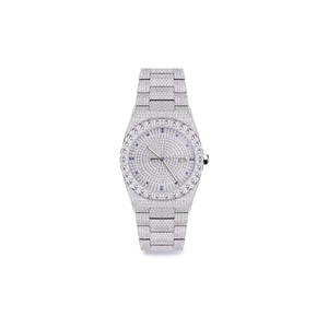 Reloj de Cuarzo con Diamantes de Imitación Plateados de Moda y Calidad de Exportación para Uso Diario, Eventos y Estilo Moderno Disponible al Mejor Precio - Product Image 1