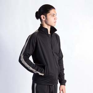 Diseñe sus propios trajes de sudor para hombres, chándal de poliéster ajustado para correr, chándal con cremallera - Product Image 2