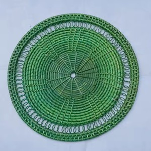 Plaque de chargeur en rotin jaune Offre Spéciale DHT artisanat Vietnam tapis et tampons en ligne en gros - Product Image 4
