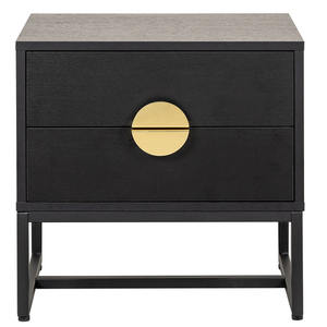 โต๊ะข้างเตียงทำจากไม้สไตล์อุตสาหกรรมแบบพับได้สำหรับเฟอร์นิเจอร์ห้องนอนบ้าน - Product Image 2