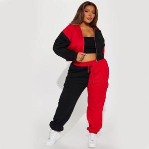 Sweats à capuche pour femmes les plus tendance, avec panneaux contrastés et fermeture éclair, en molleton épais 100% coton, logo personnalisé, écologique, haute qualité - Product Image 5