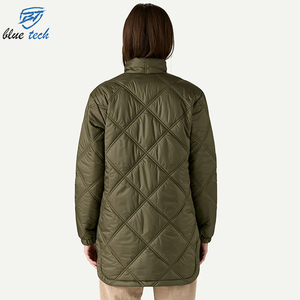 Women Puffer <b>Jacket</b> Stand Collar Knitted Stylish Windproof & Quick Dry Custom Logo & Design Print 2026 Style - Product Image 2