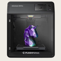 3D-принтер Flashforge Adventurer 5M Pro, высокоскоростной (600 мм/с), FDM, область печати 220*220*220 мм, автоматическое выравнивание, Wi-Fi, новый, 1 год гарантии