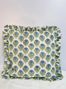 Fundas de Cojín con Estampado a Mano, Hechas a Mano, 100% Algodón, Cojines Bohemios, Adorno Floral Vintage para Decoración del Hogar - Product Image 3