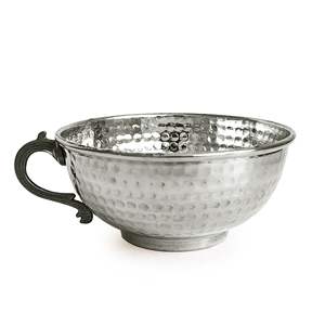 Bol en cuivre blanc pour servir Ayran, carafe à pichet martelé à la Machine à lait au beurre Pinarbasi, vaisselle, Design authentique, Durable - Product Image 5